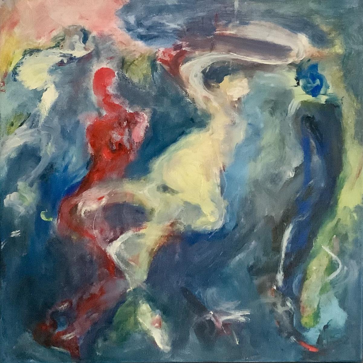 To have or to be, 2021, 40x40cm, Acryl auf Leinwand