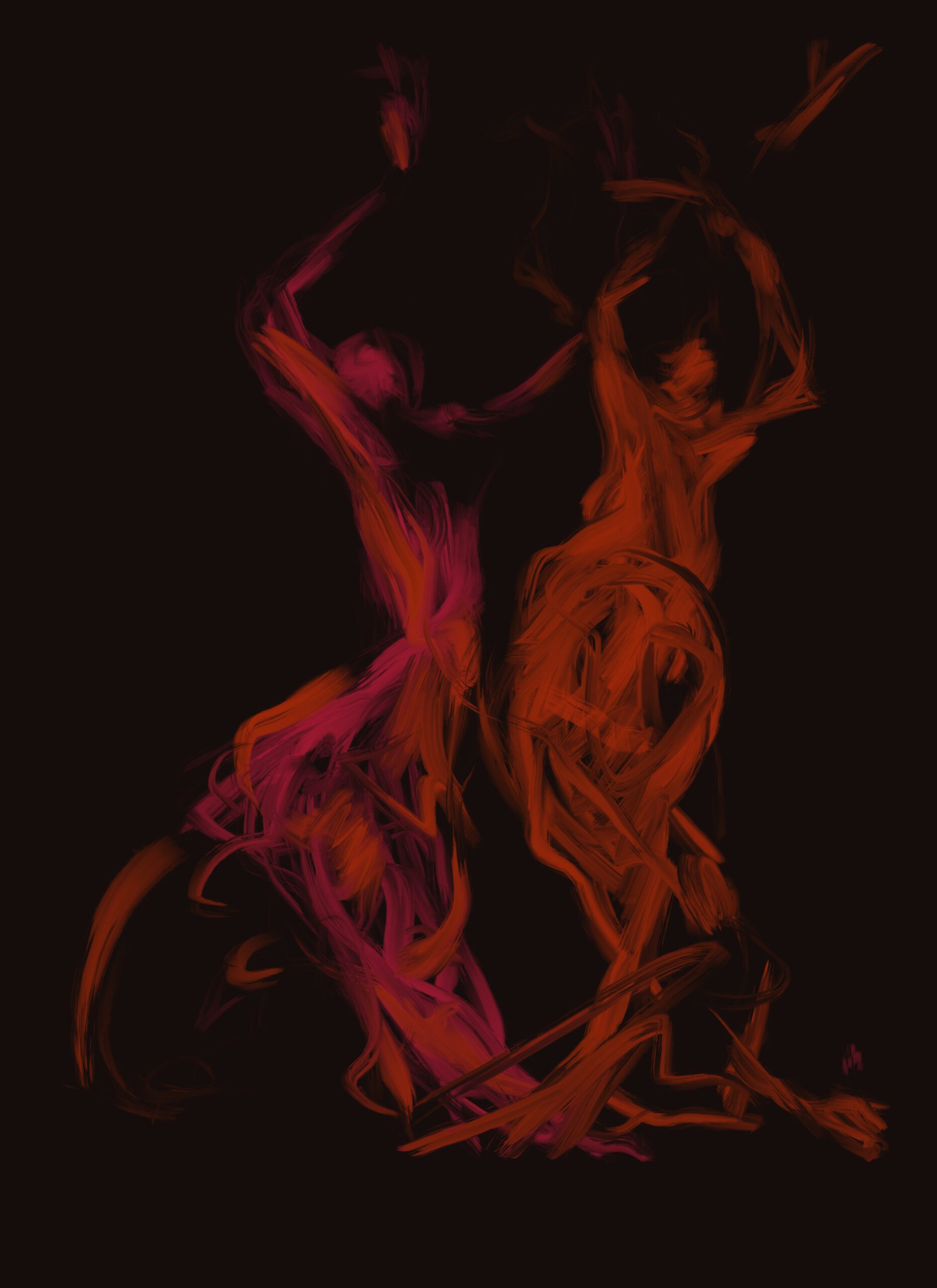 Geträumt - Reverie II 2025 70x50cm Acryl auf Leinwand